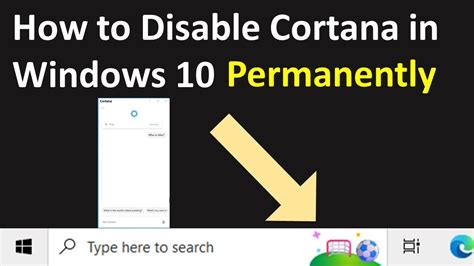 How To Disable Cortana From Windows 10 Permanently Remove Cortana