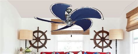 It is also about the lightning as a ceiling is an area where most of the lightening sources are set up. Nautical Ceiling Fans - Beach Style - Living Room - Miami ...
