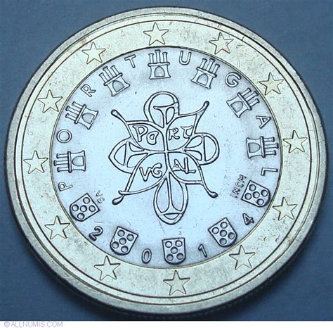 1 Euro 2014 Euro 2002 Present Portugal Coin 34777