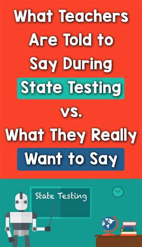 What Teachers Say During State Testing Vs What They Really Want To Say