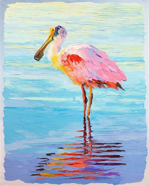 Pink Roseate Spoonbill Art Print By Kelly Tracht Wall Art Giclee
