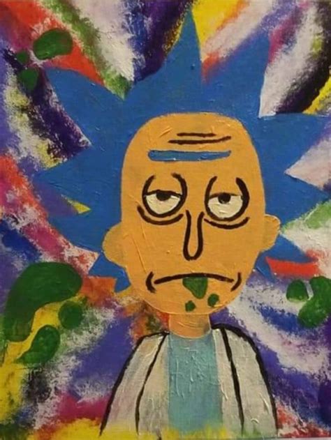 Rick And Morty Painting Canvas Painting Art