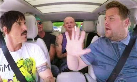 carpool karaoke with red hot chili peppers leads to wrestling match