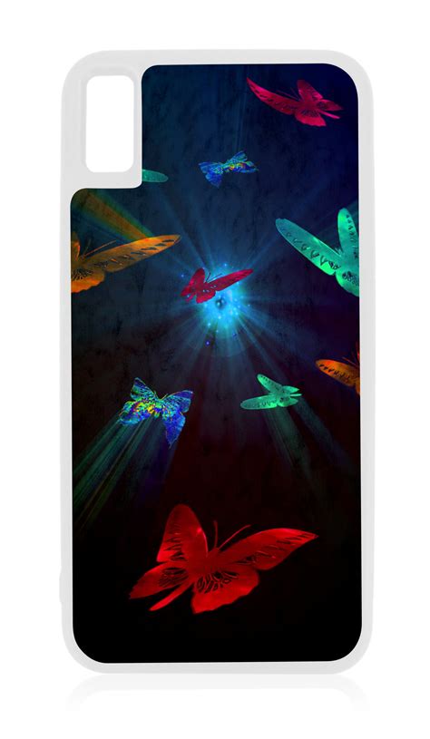 Butterfly Fantasy Design White Rubber Case For Iphone Xr Iphone Xr