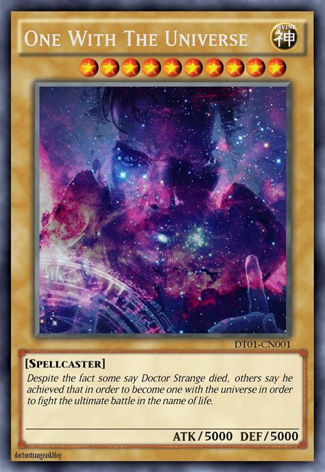Through the anime as a kid, but doesn't seem to have much experience with the trading card game. Doctor Strange Yugioh fan made cards, collection 1... - Ask Doctor Strange