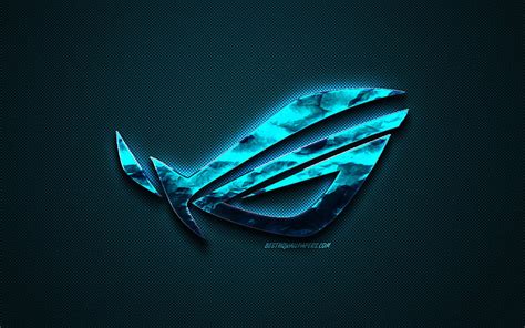 Asus Rog Neon Logo Abstract Background Republic Of Gamers Rog