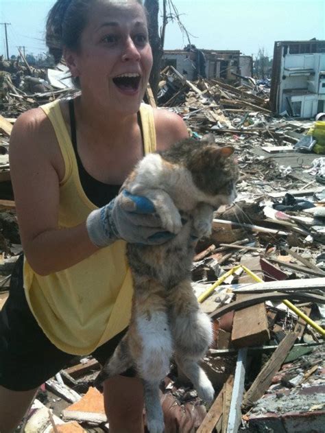 Woman Finds Her Cat Alive Two Weeks After The Devastating Tornadoes