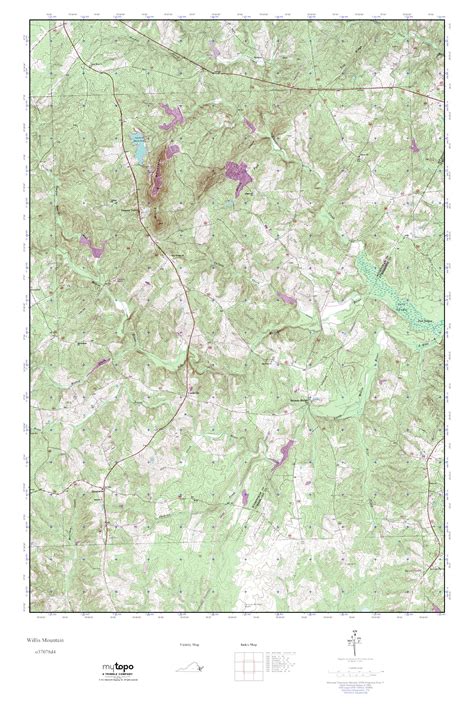 Mytopo Willis Mountain Virginia Usgs Quad Topo Map