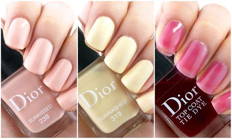 Dior Summer Tie Dye Collection Nail Polish Review And Swatches Summer Nails Summer