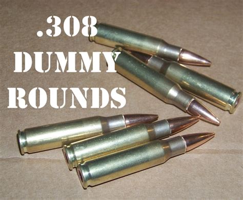 Replica 308 Rifle 762x51 Set Of 12 Dummy Rounds With No
