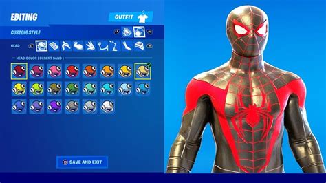 How To Make Spiderman Miles Morales Skin Style Free In Fortnite