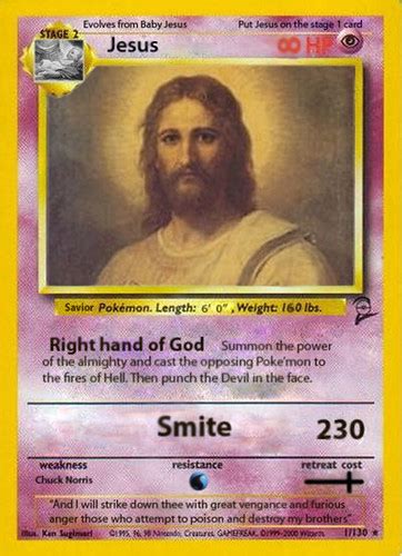 Jesus Pokemon Card