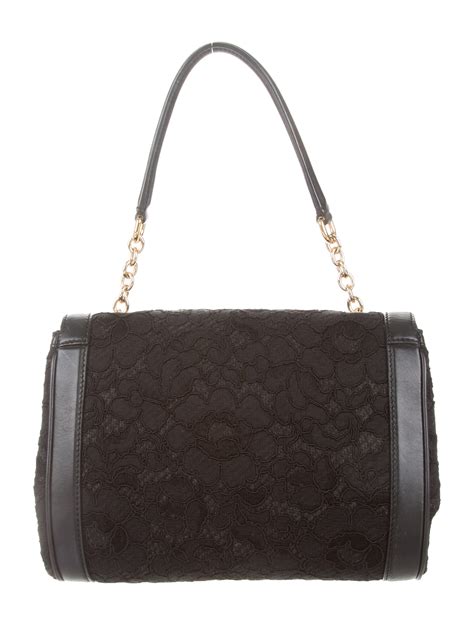 Dolce And Gabbana Lace Shoulder Bag Handbags Dag46364 The Realreal
