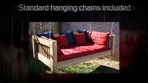 Tmp Outdoor Furniture Traditional Red Cedar Daybed Swing Youtube