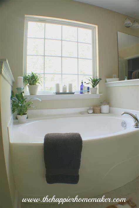 Bathtubs surrounds cover the wall areas adjoining a bathtub or tub/shower; Decorating Around a Bathtub | The Happier Homemaker ...
