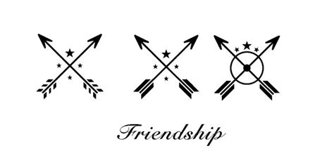 Crossed Arrows Are A Symbol Of Friendship It Represents The Crossing