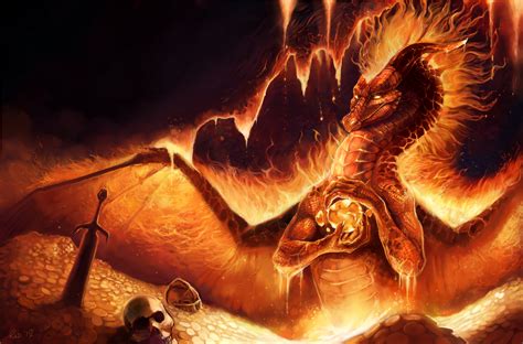 Wallpaper Fire Dragon Mythology Flame Screenshot Computer