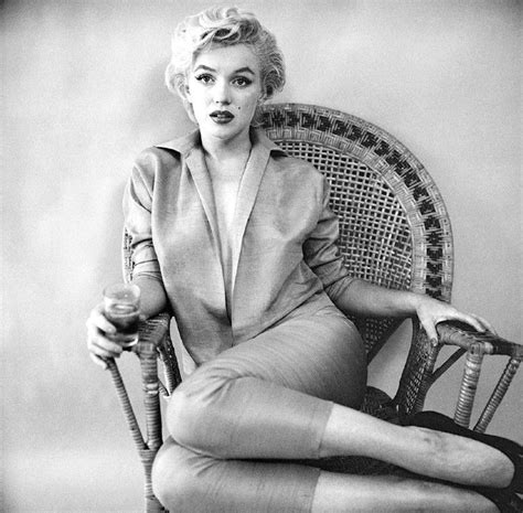 Marilyn Wickerchair Sitting Photo By Milton Greene 1954 Marilyn