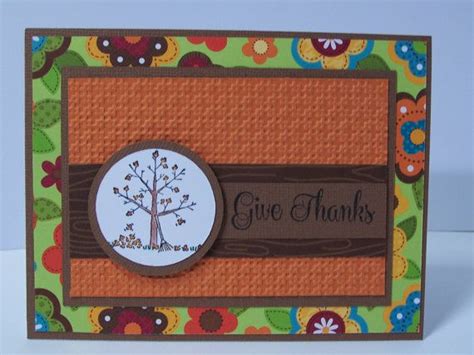 Stampin Up Handmade Greeting Card Thanksgiving Card Fall Autumn