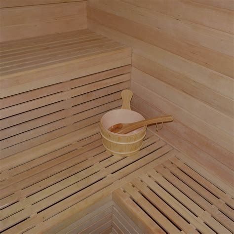 Canadian Hemlock Outdoor And Indoor Wet Dry Sauna 6 Person 6 Kw Ul