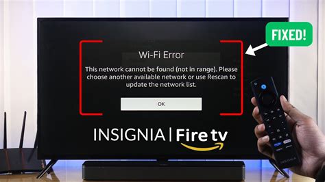 Fix Insignia Fire Tv Won T Connect To Wifi Youtube