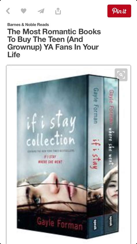 Pin By Aya Beydoun On Books Romantic Books If I Stay If I Stay Book