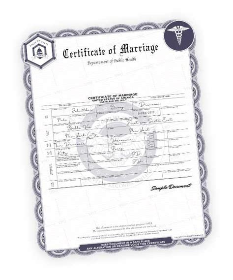 Official Marriage Certificate Request Your Marriage Records