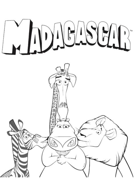 Madagascar Da Colorare Disegni Da Colorare