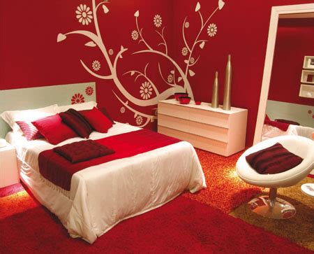 Modern and Luxury Red Bedroom Design Decorating - Yirrma