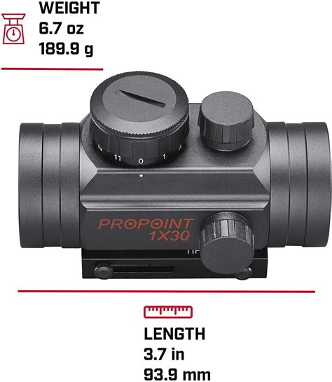 Tasco Pro Point 1x30mm 5 Moa Red Dot Rifle Scope Backcountry Supplies