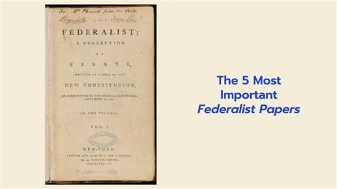 The 5 Most Important Federalist Papers History In Charts