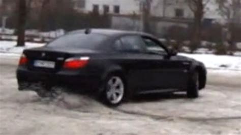 Bmw M5 E60 Snow Action Schnee Drift Donut V10 Sound Exhaust Berlin M6