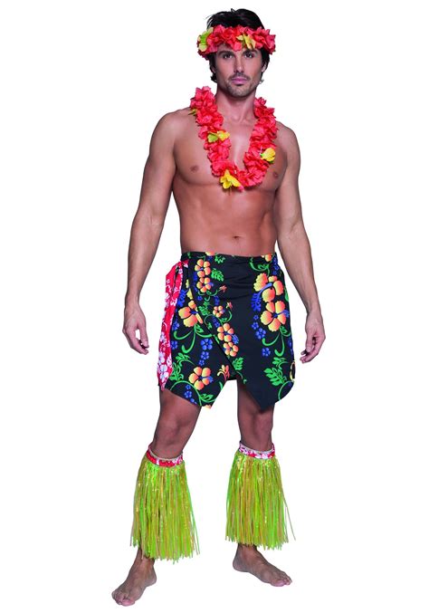 Luau Mens Hawaiian Costume Hawaiian Fancy Dress Hawaiian Outfit
