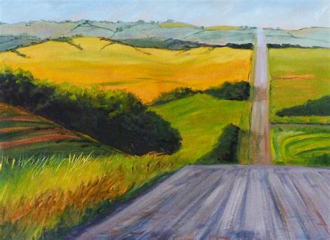 Country Road Painting By Nancy Merkle Pixels