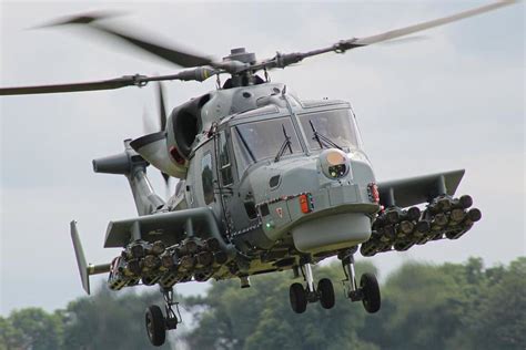 A Royal Navy Lynx Wildcat Helicopter Sporting Her Impressive 20 Sea