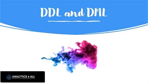 Ddl Vs Dml What Is The Difference Youtube