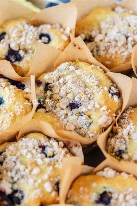 Bakery Style Lemon Blueberry Streusel Muffins Beyond The Butter