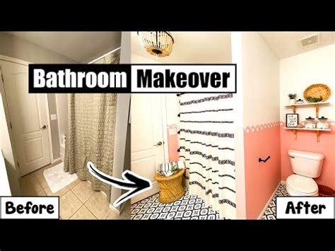 Wondering how much your bathroom remodel is going to cost? Bathroom Makeover Under $300 - DIY Bathroom Remodel on a ...