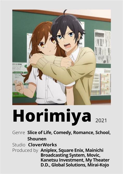 Horimiya In 2021 Minimalist Poster Horimiya Anime