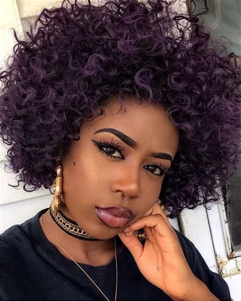 Uchemba Natural Hair Styles Purple Hair Curly Hair Styles