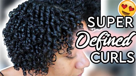 Super Defined Curls 😍 Finger Coiling Curly Hair 🌀 Finger Coils Short