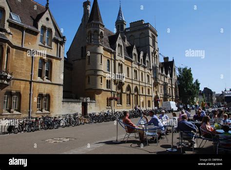 Broad Street With Trinity College Oxford United Kingdom Stock Photo Alamy