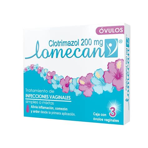 Antimicótico Vaginal Lomecan 200 Mg Óvulos X 3