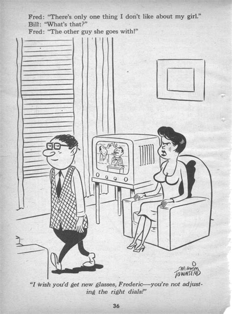 Hairy Green Eyeball 3 Sexy Cartoons Pin Ups And Tease — Gaze Magazine From Humorama 1959