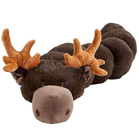 Pillow Pets Bodypillars Chocolate Moose 30 Cozy Stuffed Animal Plush