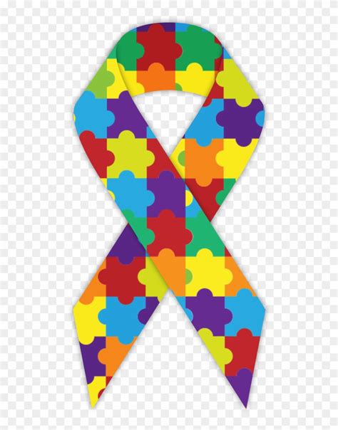 Autism Awareness Ribbon Svg