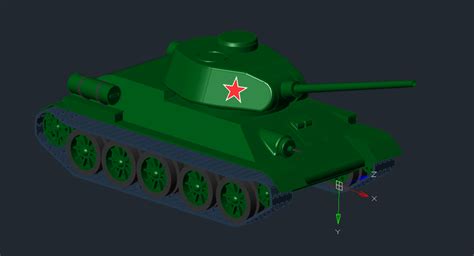 Tank T 3485 3d Cad Model Library Grabcad