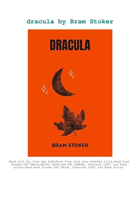 Ppt Download Ebooks Dracula By Bram Stoker Powerpoint Presentation