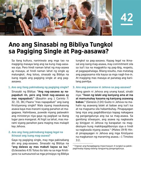 Ano Ang Sinasabi Ng Bibliya Tungkol Sa Pagiging Single At Pag Aasawa