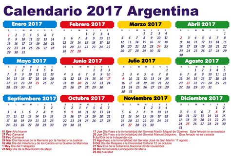 Calendario 2021 Argentina Para Imprimir Feriados Nacionales Argentina